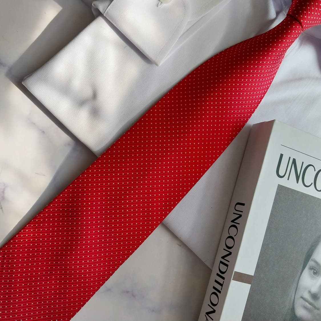 노티카 실크 레드 도트 패턴 넥타이 8.3cm A+등급 K2379
 상품이미지6