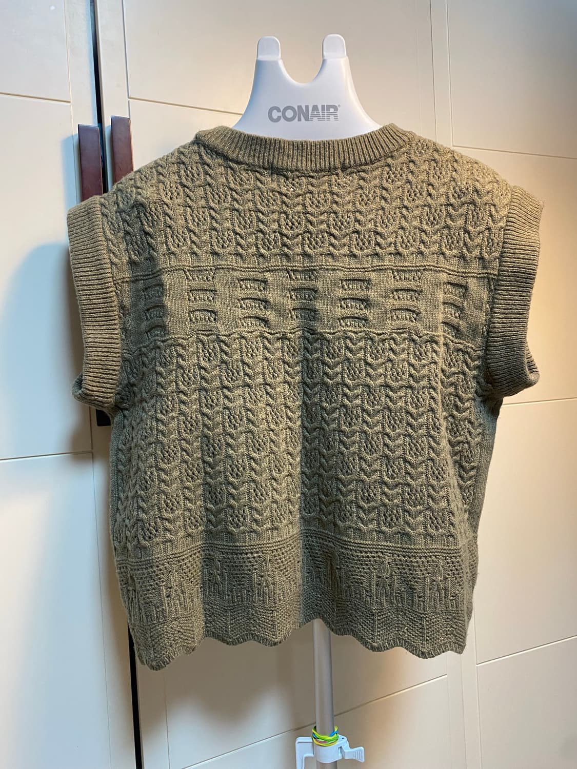 코벳블랑 케이블 니트조끼S 상품이미지3