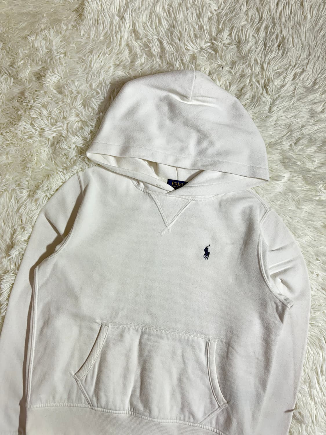 폴로 랄프로렌 큐알 화이트 포니 후드  상품이미지4