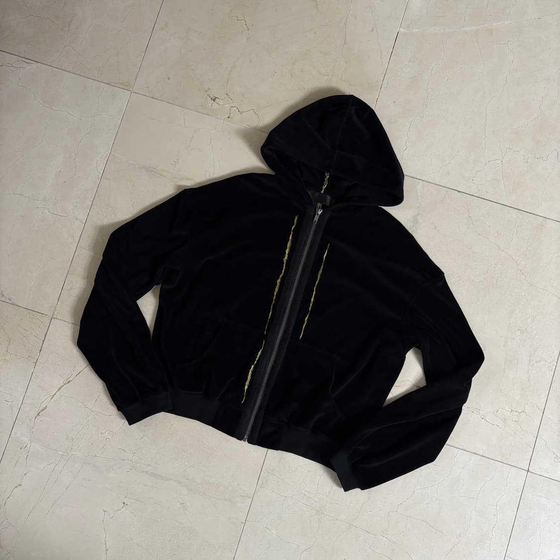Haider Ackermann velvet embroidered zip 상품이미지2
