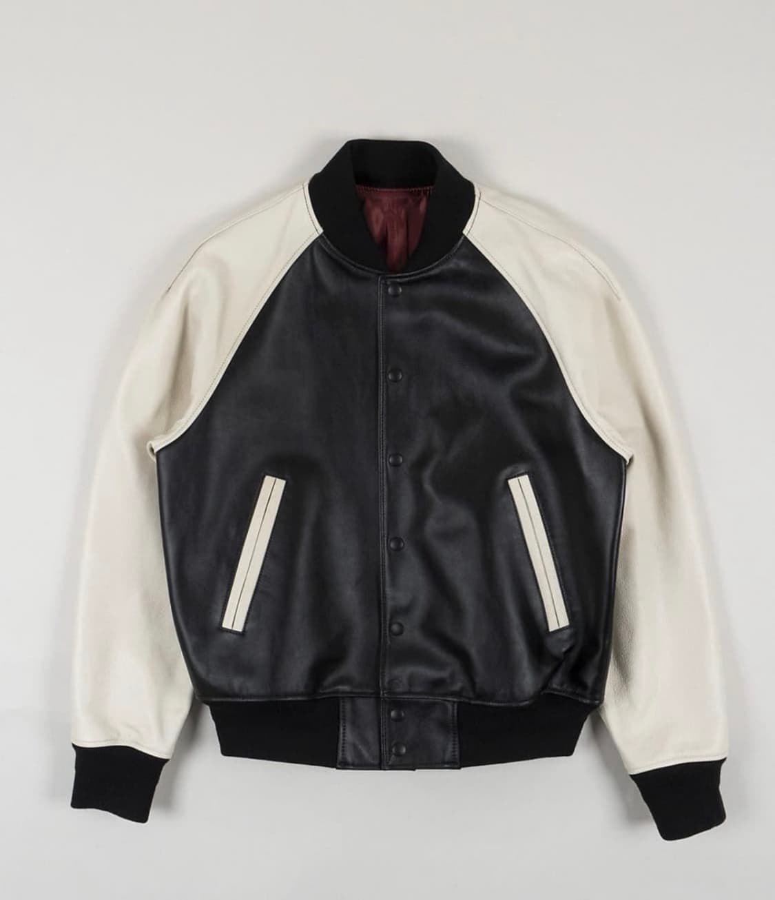 (구매) gleanpark 레더 바시티 자켓 Msize 상품이미지1