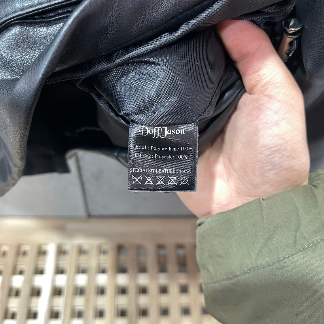 도프제이슨 비건 레더 자켓 상품이미지8