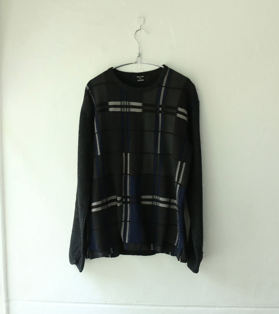 카반 드 주카 체크 롱슬리브 니트 상품이미지1