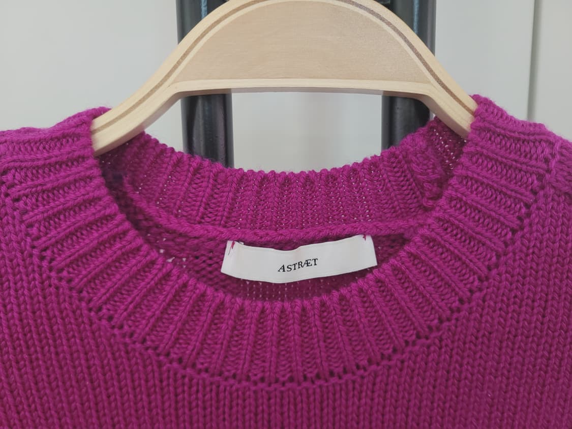 JPN 아스트라엣 ASTRAET 울100 돌먼 슬리브 니트 프리사이즈 상품이미지2