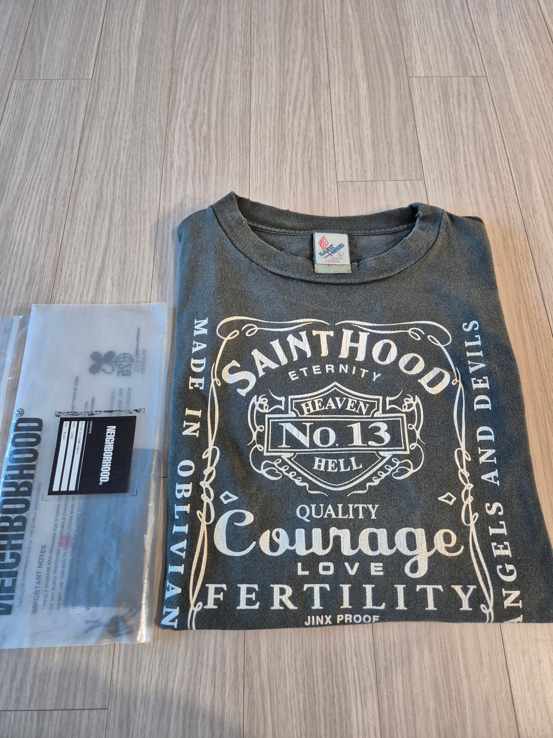 세인트미카엘 x 네이버후드 티셔츠 (L) 상품이미지5