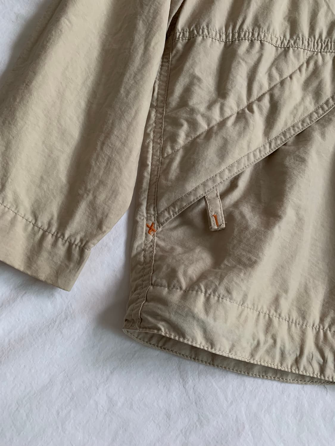 베이지 나일론 반집업 상품이미지3