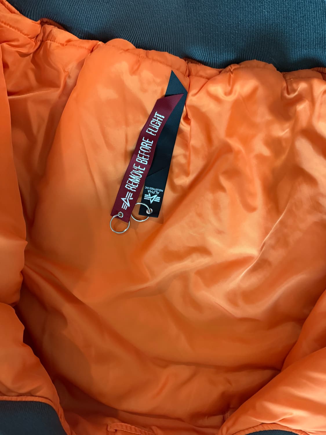 알파인더스트리 ma-1 건메탈 L 상품이미지3