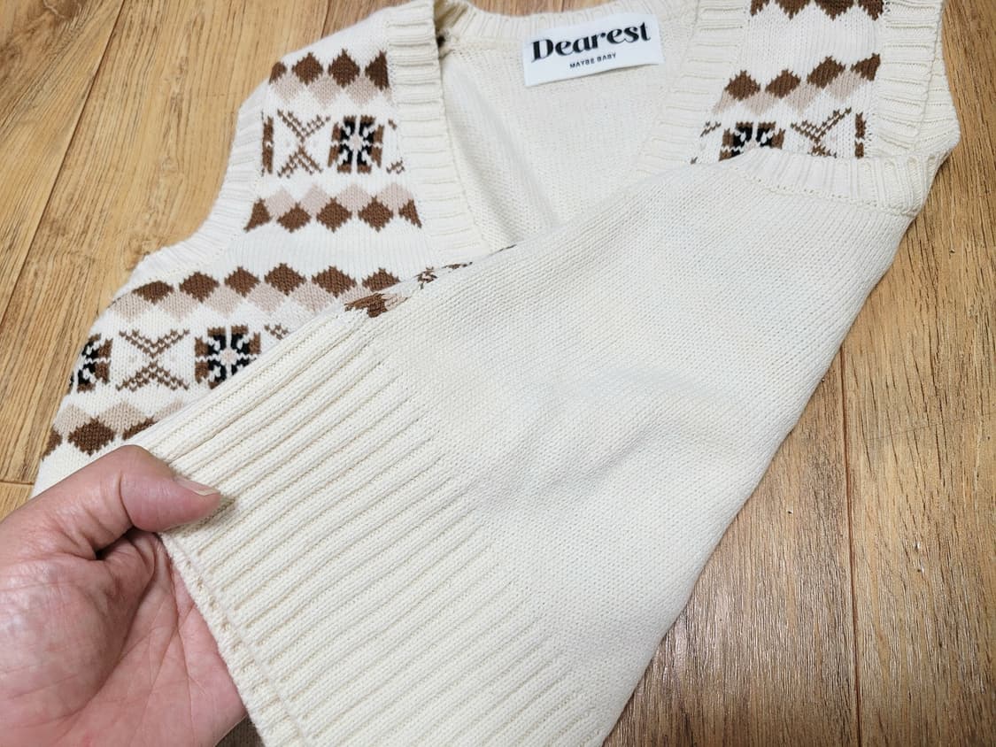 메이비베이비(MAYBEBABY) 디어리스트 베스트가디건 55-66 새상품 상품이미지5