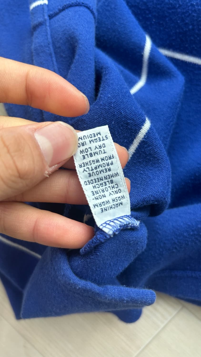 폴로 카라 반팔 블루 스트라이프 S (무료배송) 상품이미지7