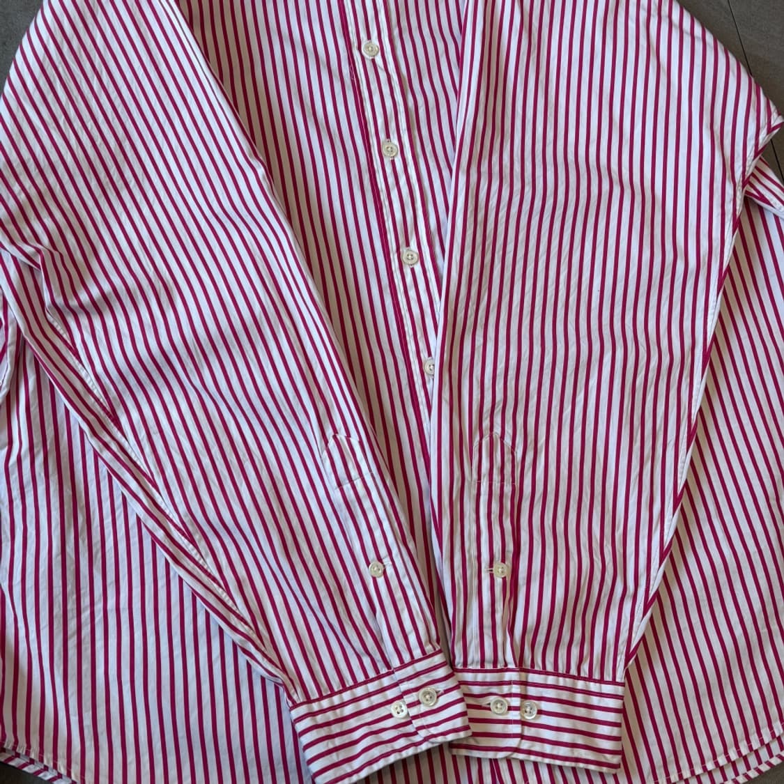폴로 정품 레드 클래식포니 포플린 스트라이프 셔츠 상품이미지7
