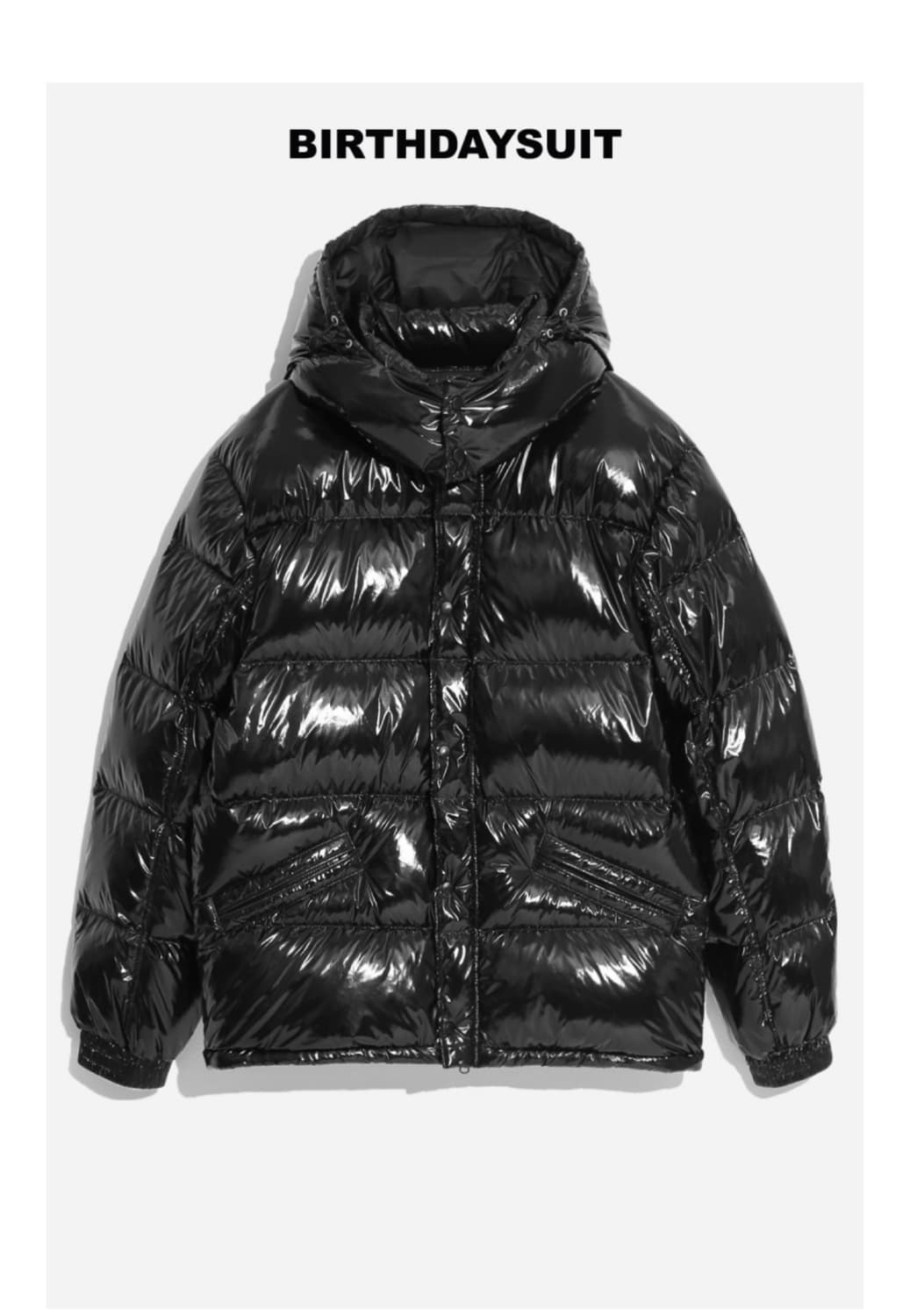 BIRTHDAYSUIT 유광 패딩 완전 새상품 L 상품이미지1