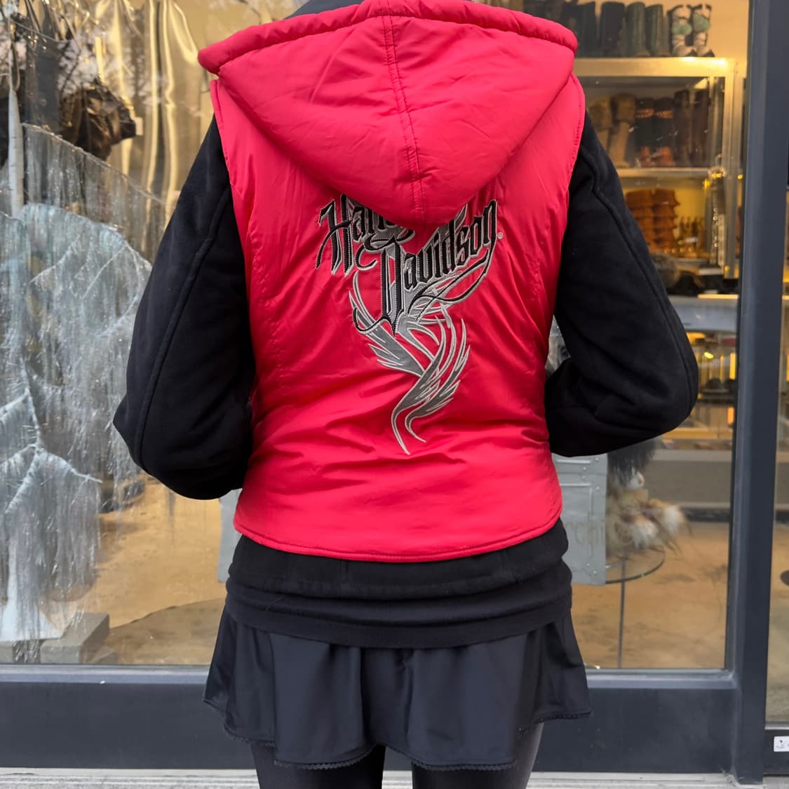 2007 빈티지 할리데이비슨 트라이벌 패딩 베스트 상품이미지1