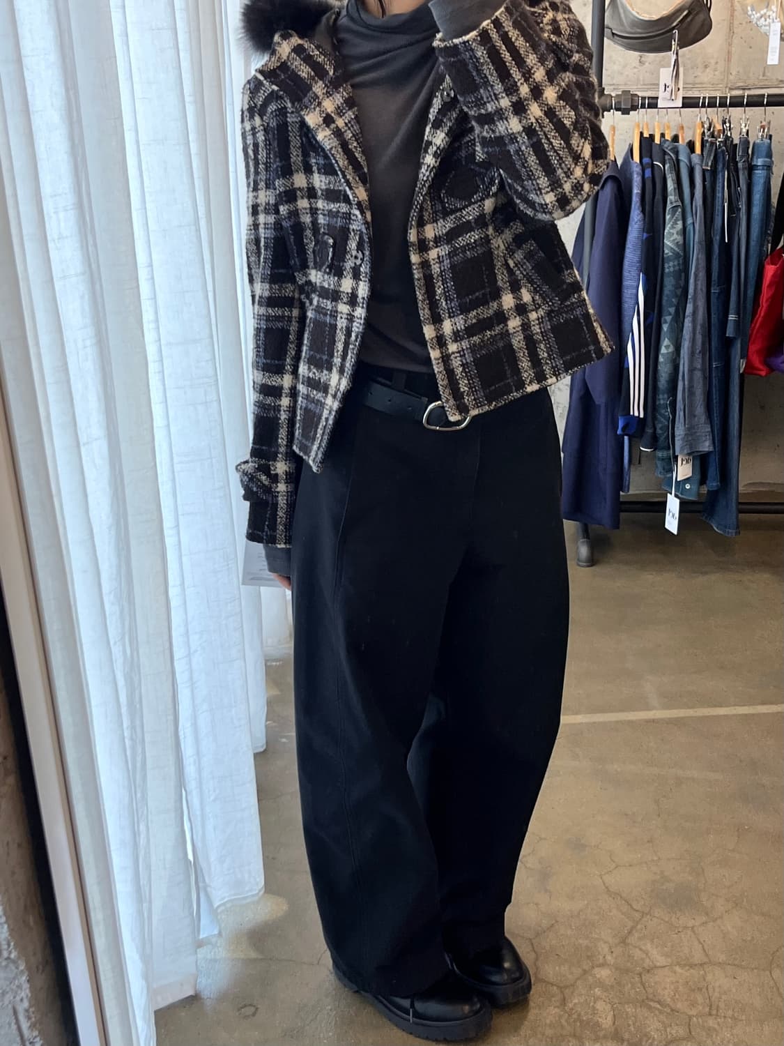 VIVA PRESTO 퍼 시어링 울 자켓  상품이미지6