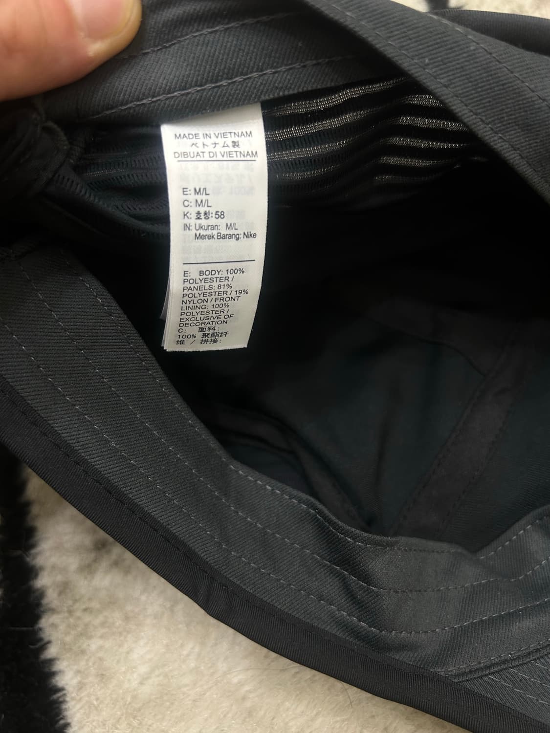 나이키 드라이핏 런닝 캡/블랙 상품이미지6