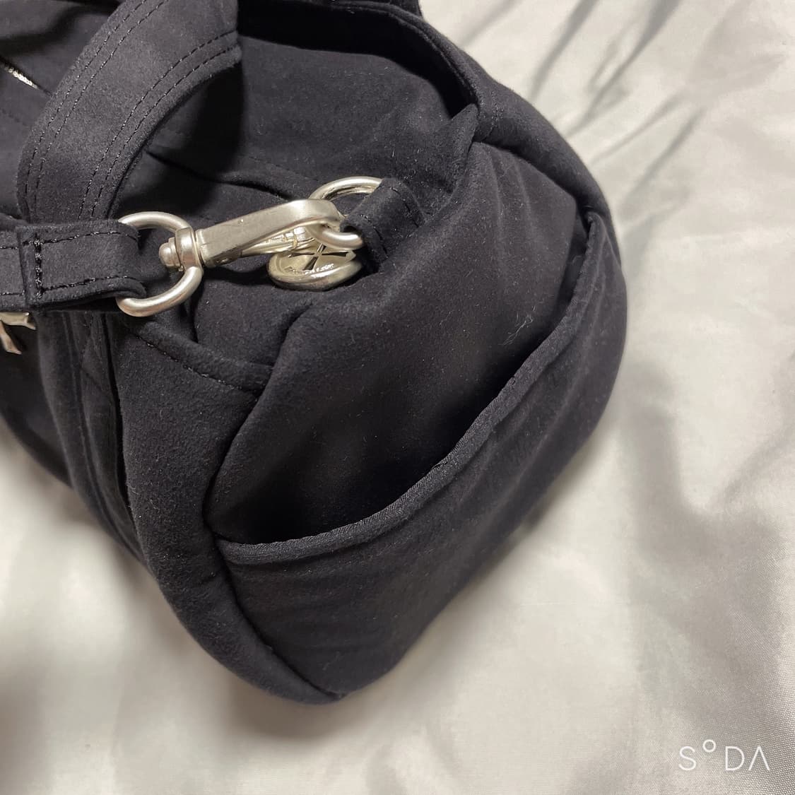 kahara 카하라 발레리나 백 미니 스웨이드 블랙 상품이미지3