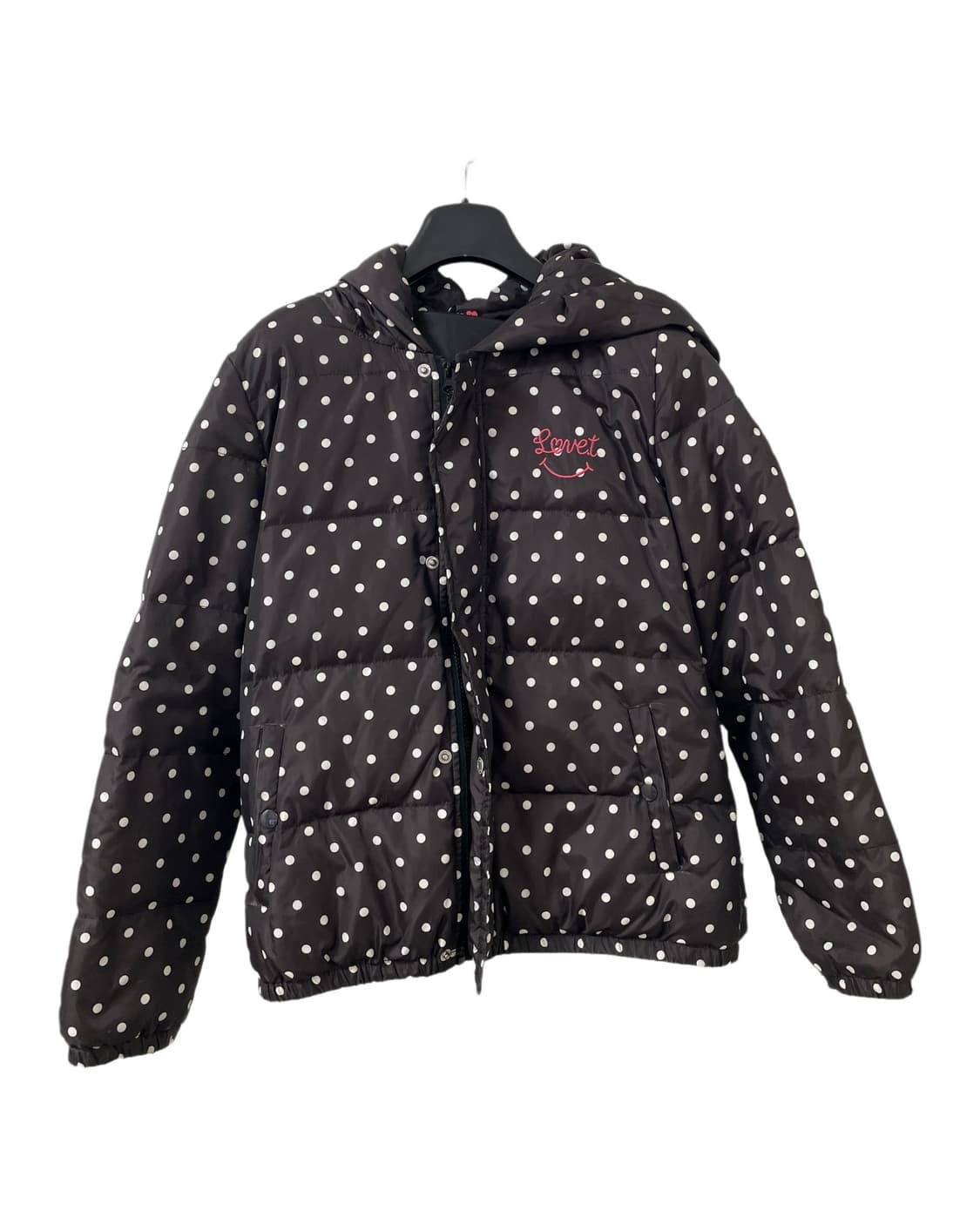 곰돌이귀 도트 패딩 상품이미지2