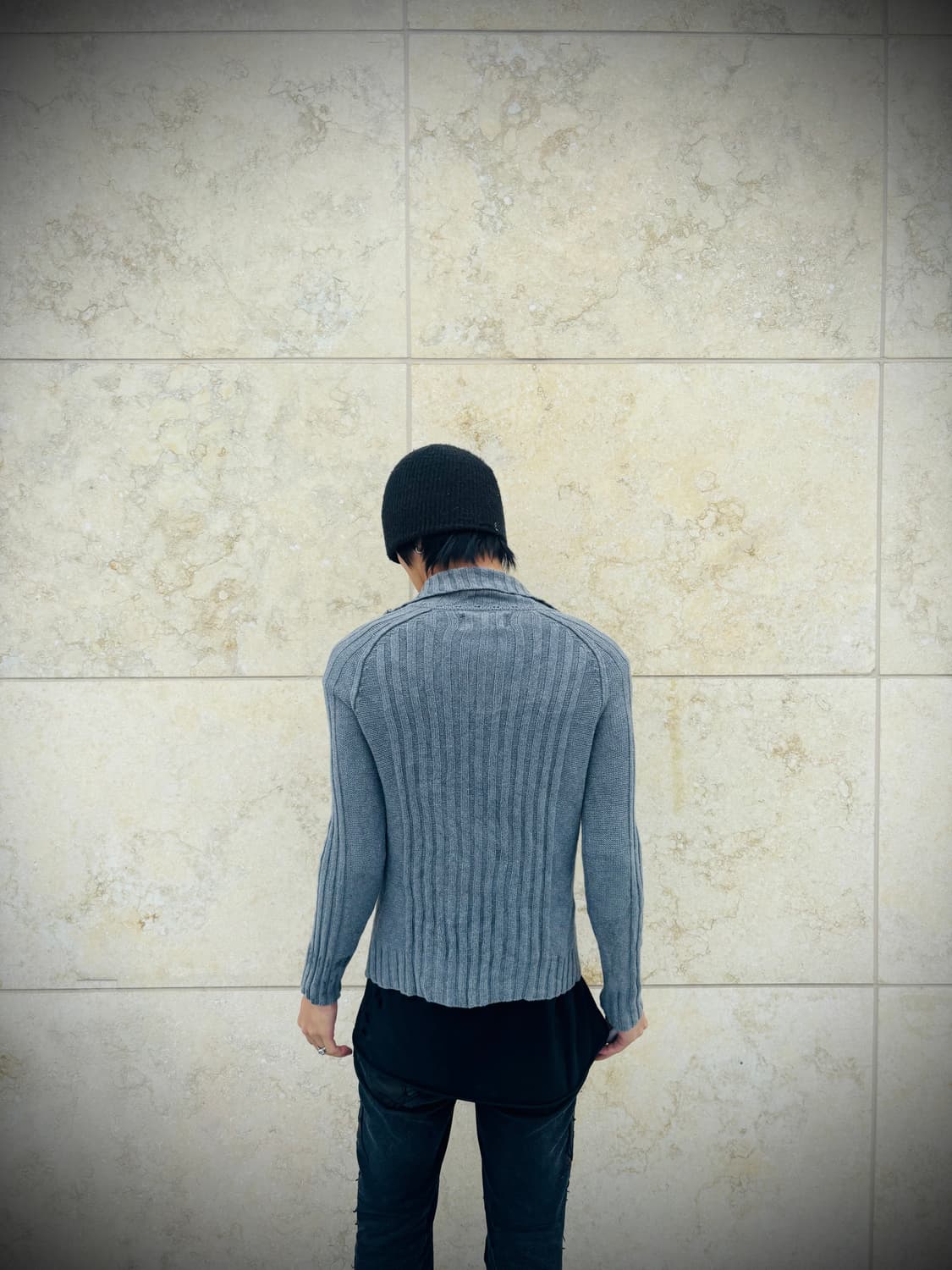 “BACK NUMBER” Chic Mood Grey Knit 2-way  상품이미지10