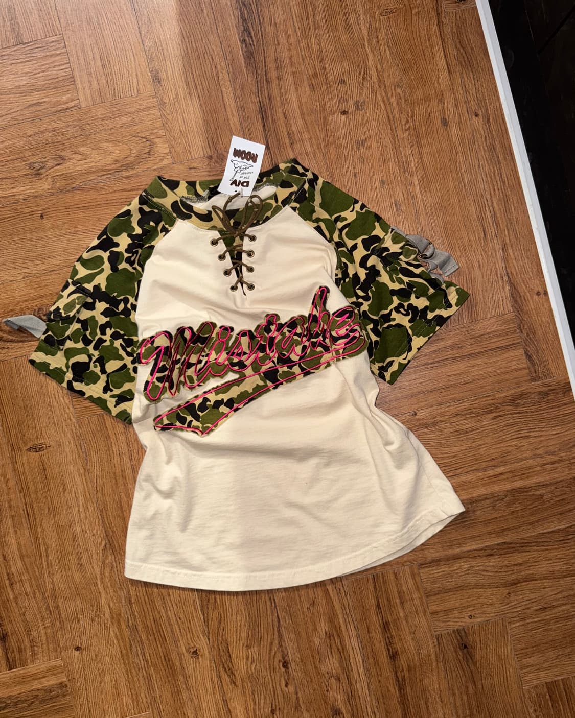 걸스 카모디테일 반팔  상품이미지2