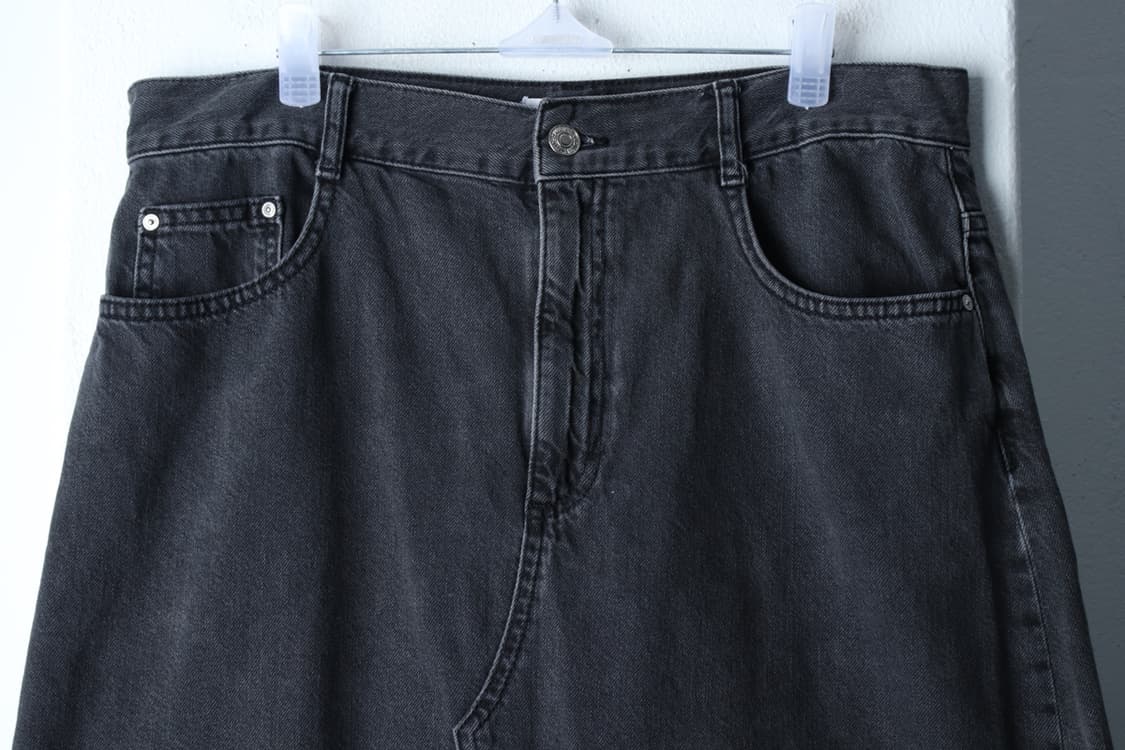 W(L-XL) 망고 스커트 치마 A라인 데님 청 미디-P10015 상품이미지3