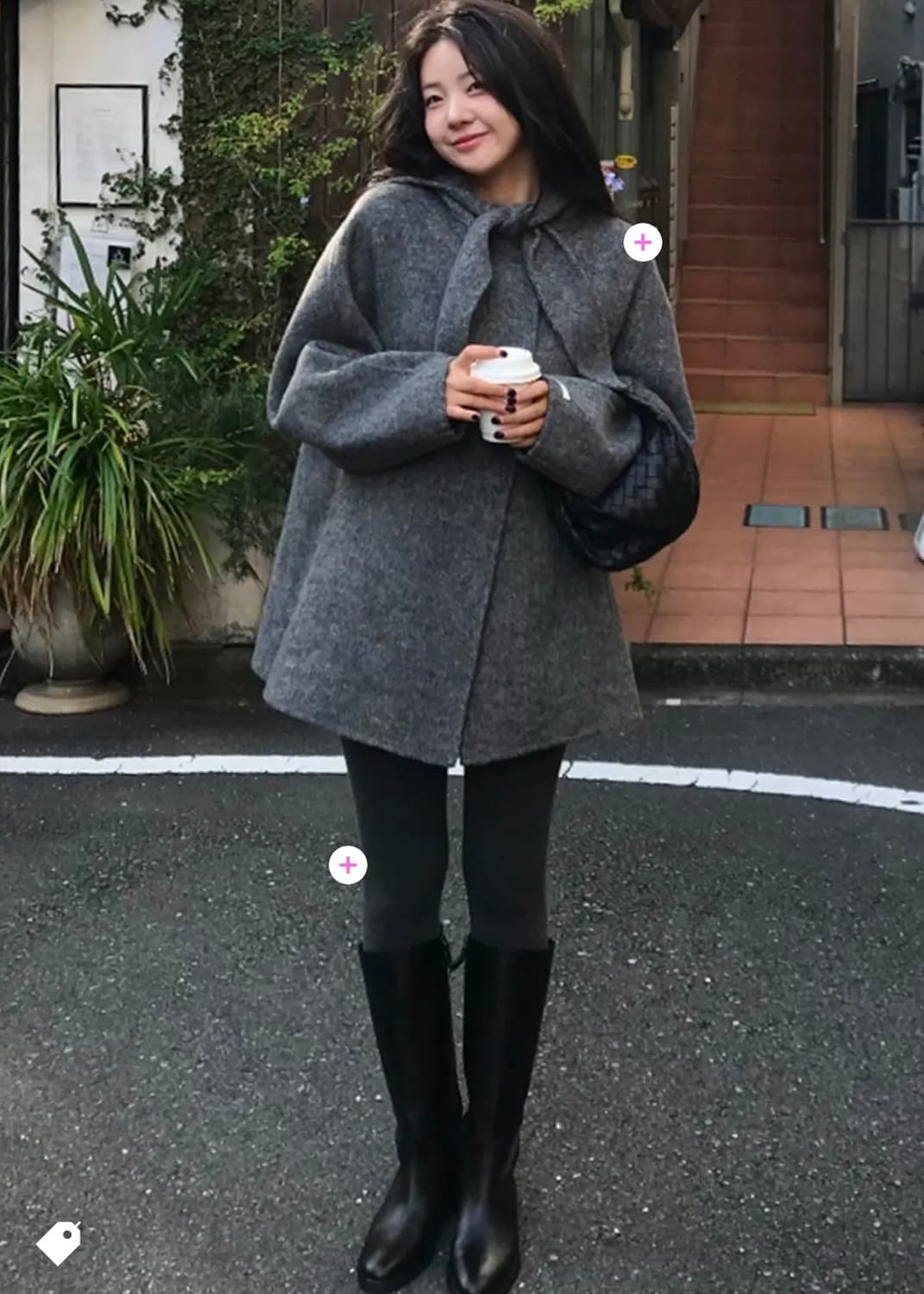 유이니 스카프 핸드메이드 코트 상품이미지2