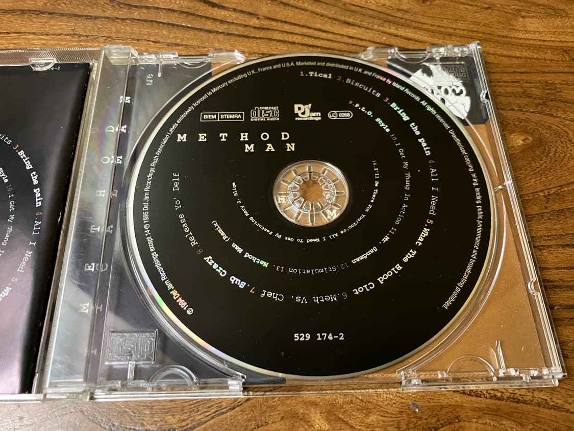 90년대 우탱클랜 메소드 맨 Tical 정규 1집 앨범 랩 힙합 CD 상품이미지3