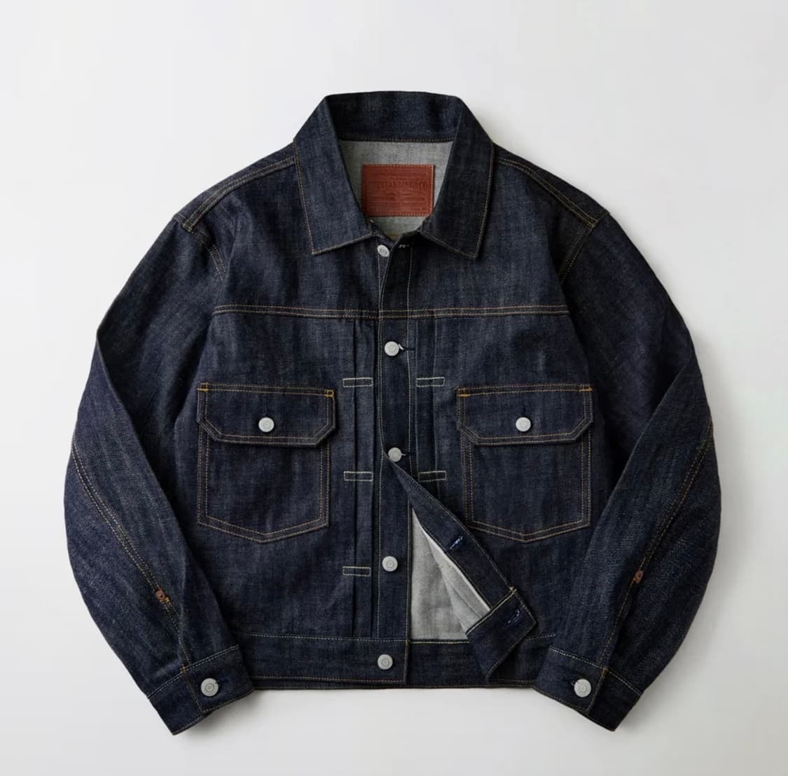 아웃스탠딩 SELVEDGE DENIM 2ND JACKET_INDIGO 상품이미지1