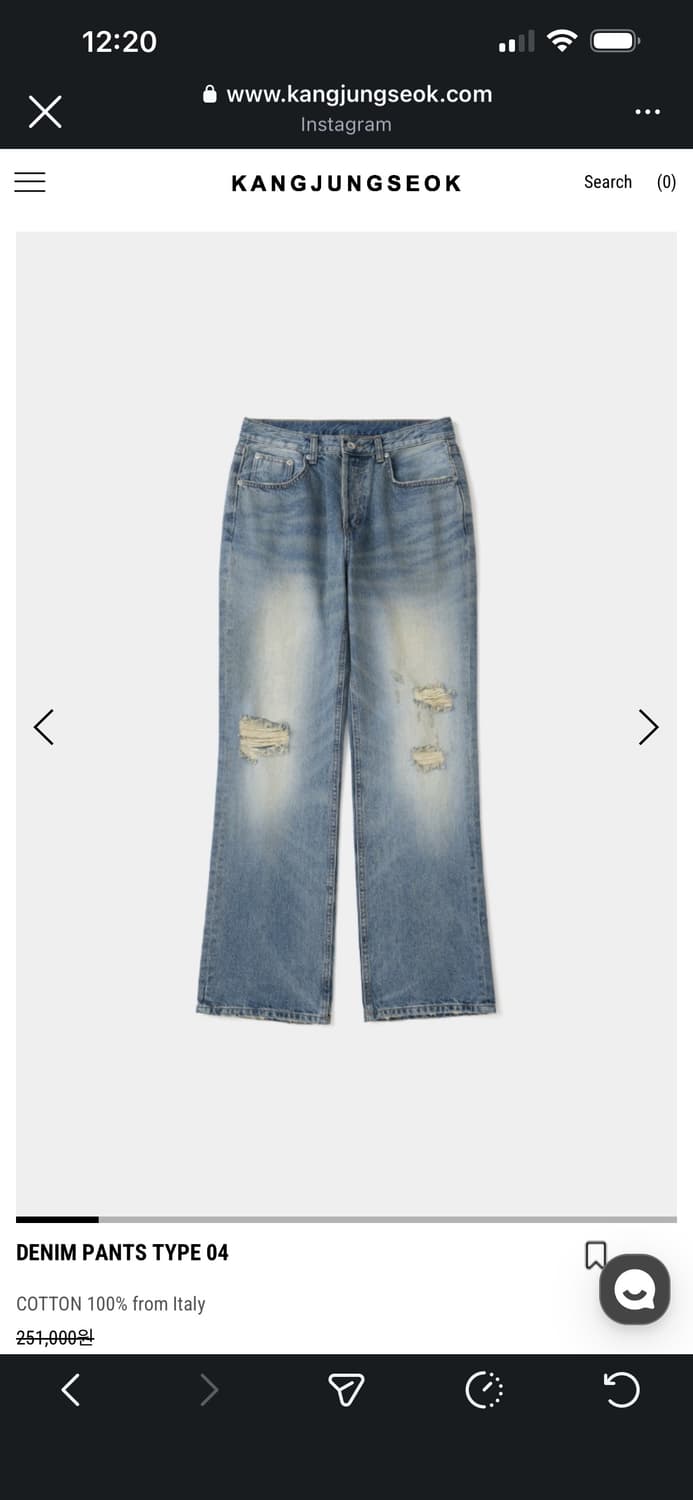 강정석 DENIM PANTS TYPE 04 (30) 상품이미지1