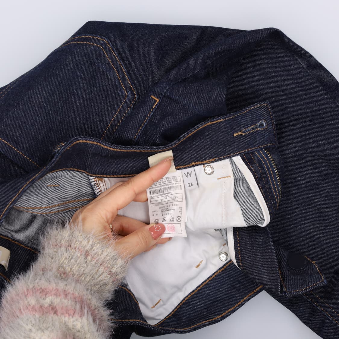 [26] 플랙 데님 진 청바지 팬츠 1222J 상품이미지5