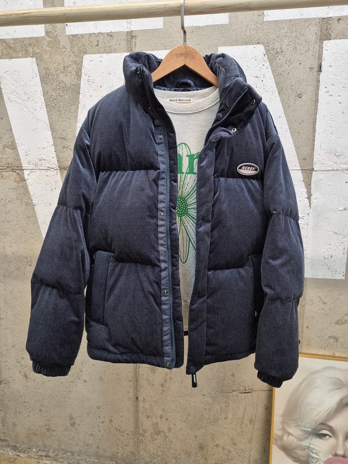 널디 큐드로이 벨벳 다운팡팡 패딩자켓 상품이미지4