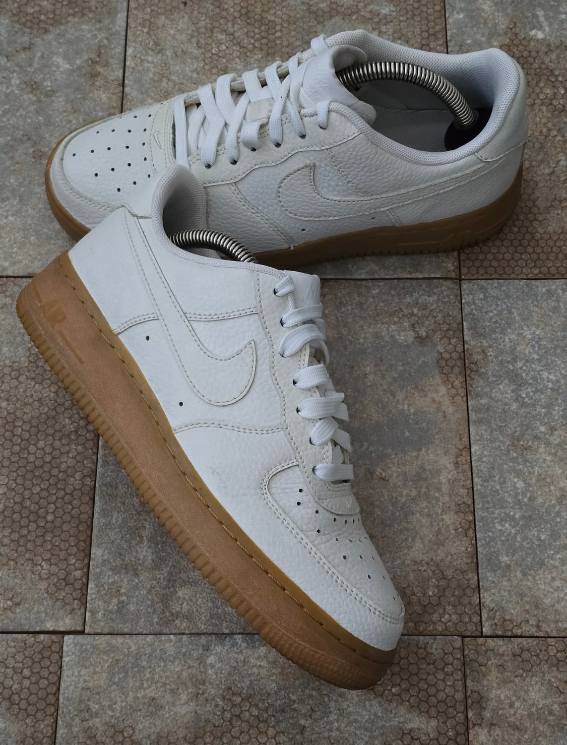 (240)나이키 에어포스 1 로우 화이트 검 상품이미지6