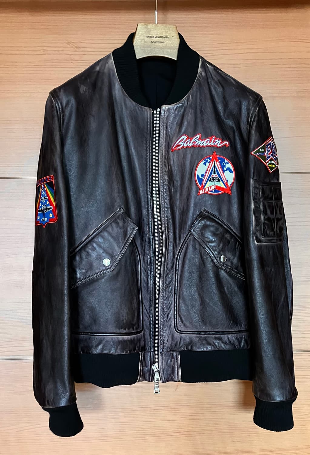 발망 워싱 가죽자켓 상품이미지2