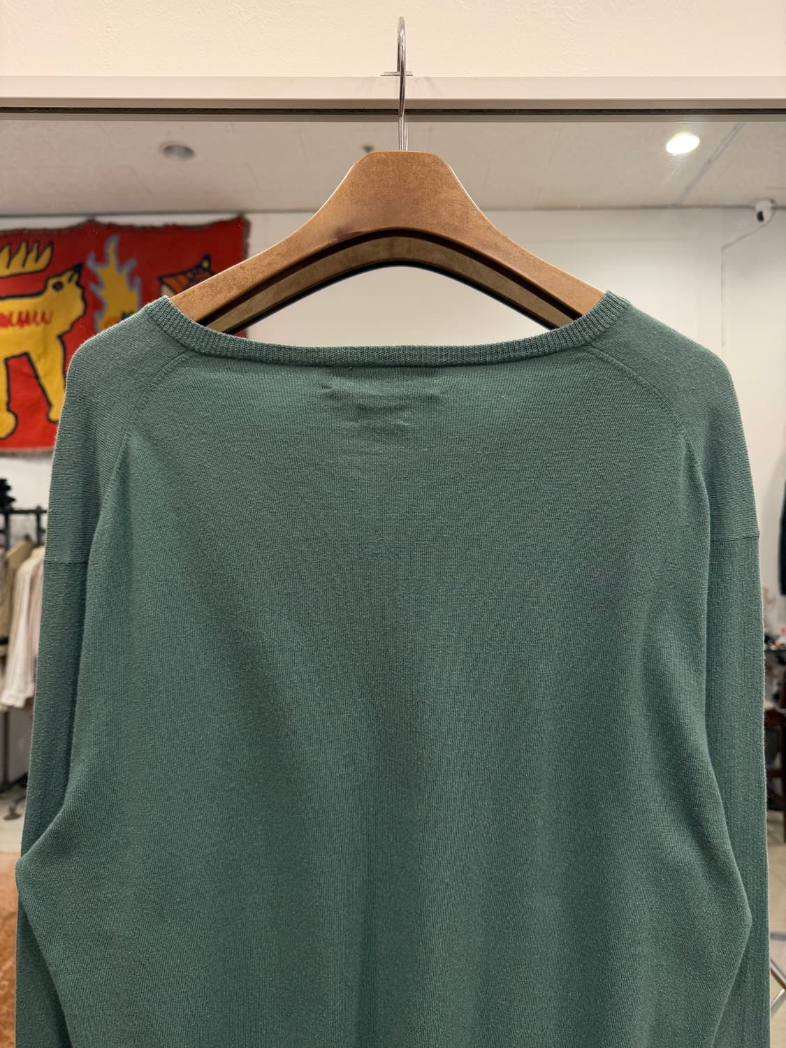 90-00s Polo RL 폴로 랄프로렌 캐시미어 코튼 브이넥 니트 상품이미지6