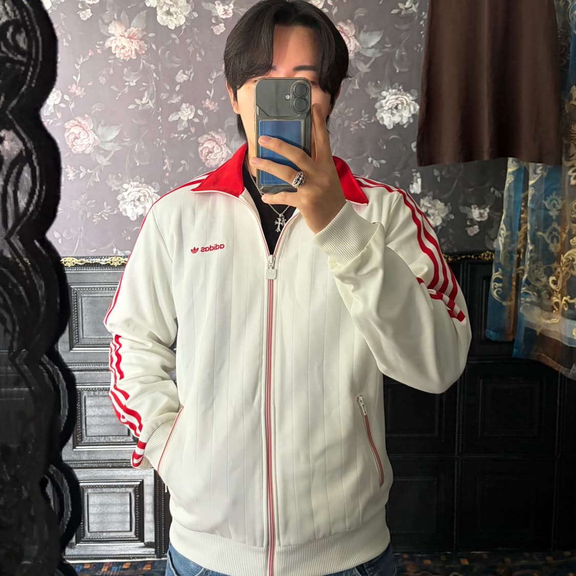 a253) 아디다스 베켄바우어 와플 져지 자켓 상품이미지1