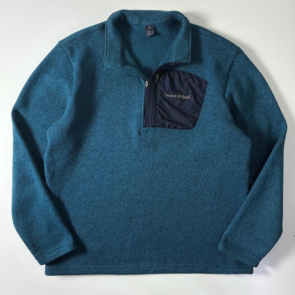Montbell  몽벨 포켓 블루 반집업 플리스  상품이미지1