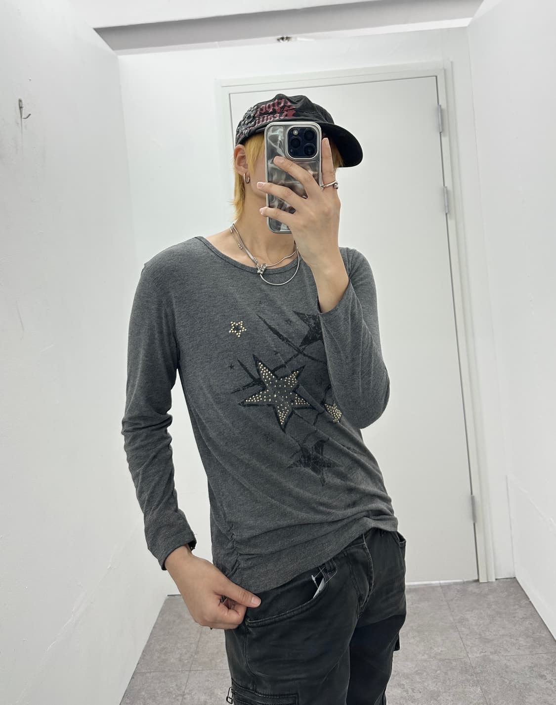 Star side shirring biz point long sleeve 상품이미지2