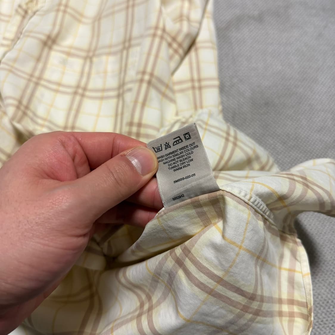 버버리 런던 코튼 체크 셔츠 상품이미지5