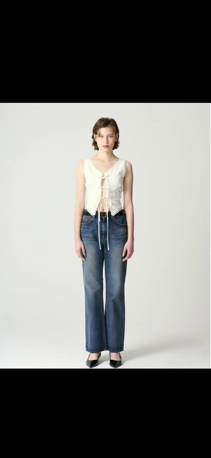 글로니 벨 하이라이즈 부츠컷 데님팬츠 상품이미지1