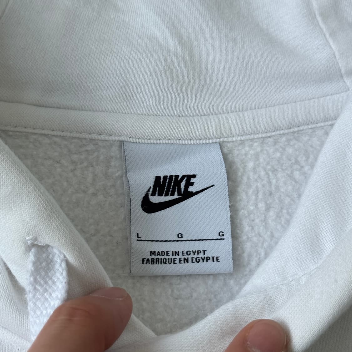 나이키 해외판 NSW 오픈컨셉 화이트 후드 L 상품이미지4