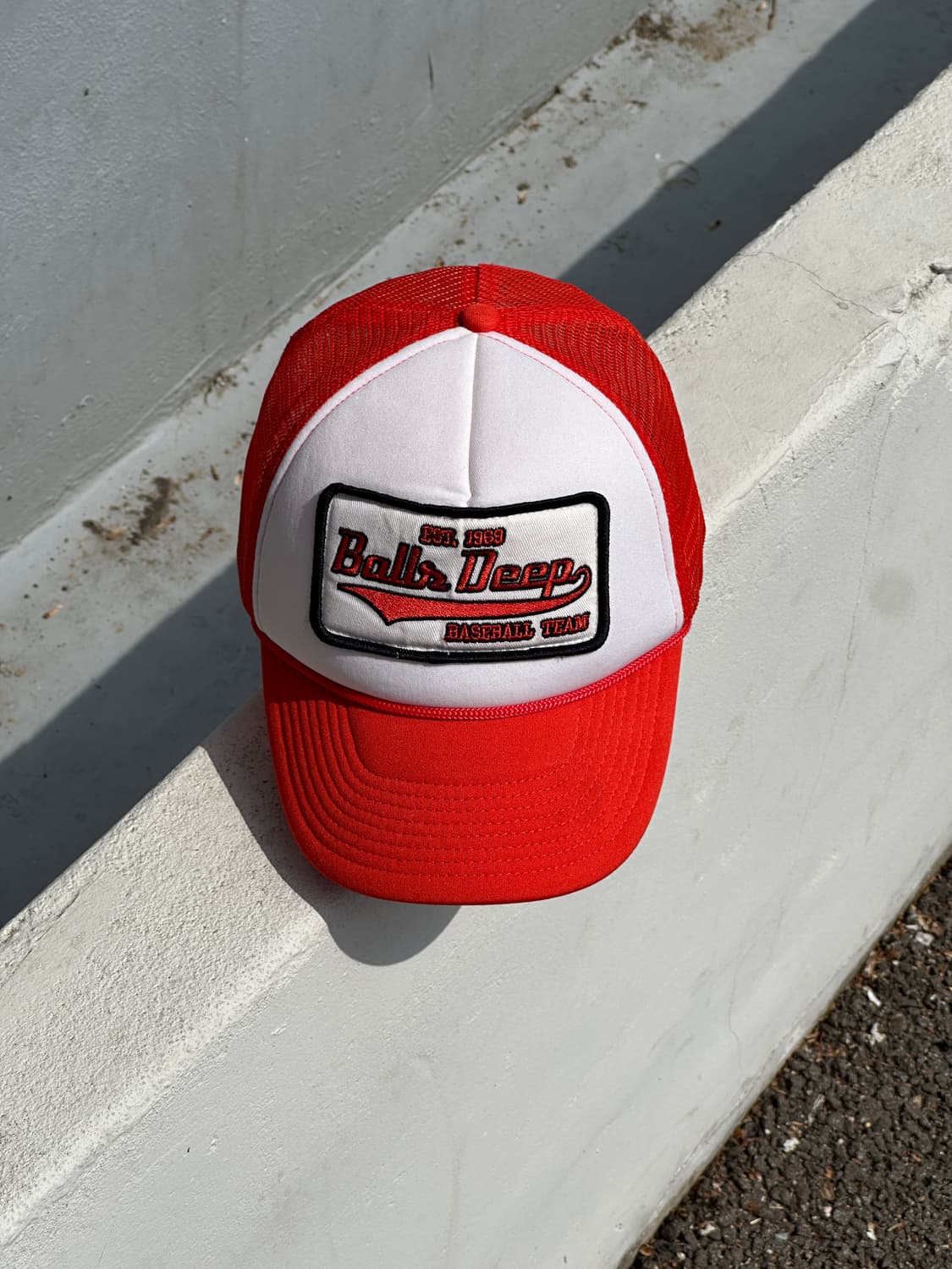 [F] Spirit 볼스 딥 베이스볼팀 패치 메쉬 트러커 볼캡 모자 상품이미지1