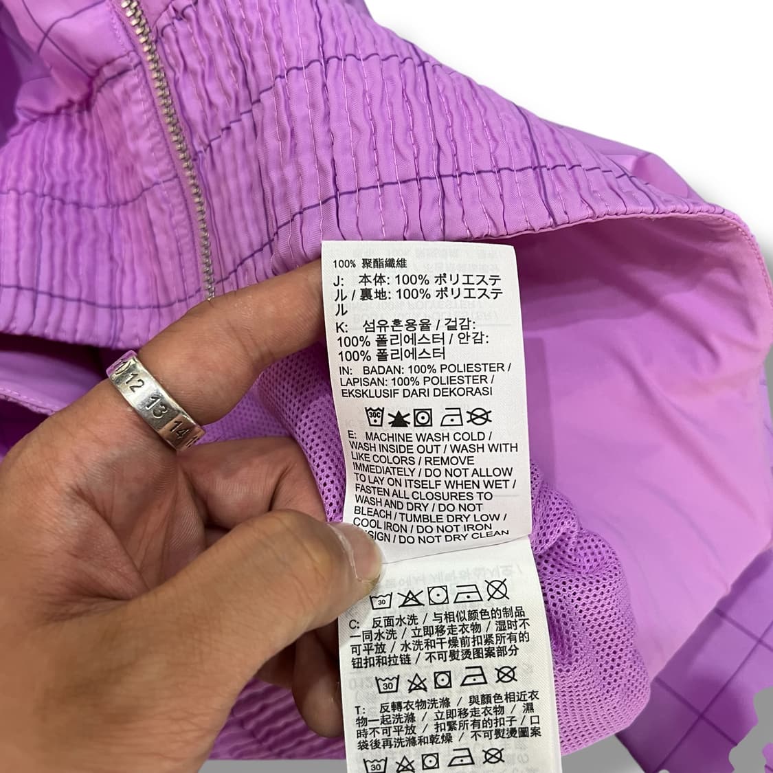  나이키 체크 크롭 바람막이 y12666 상품이미지8
