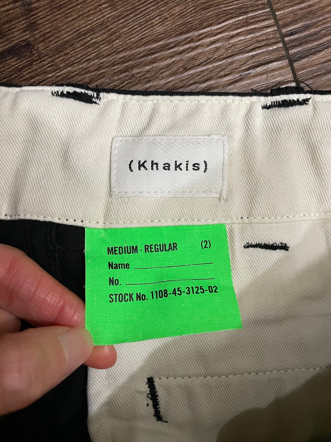 카키스 khakis 블랙 치노 팬츠 상품이미지5