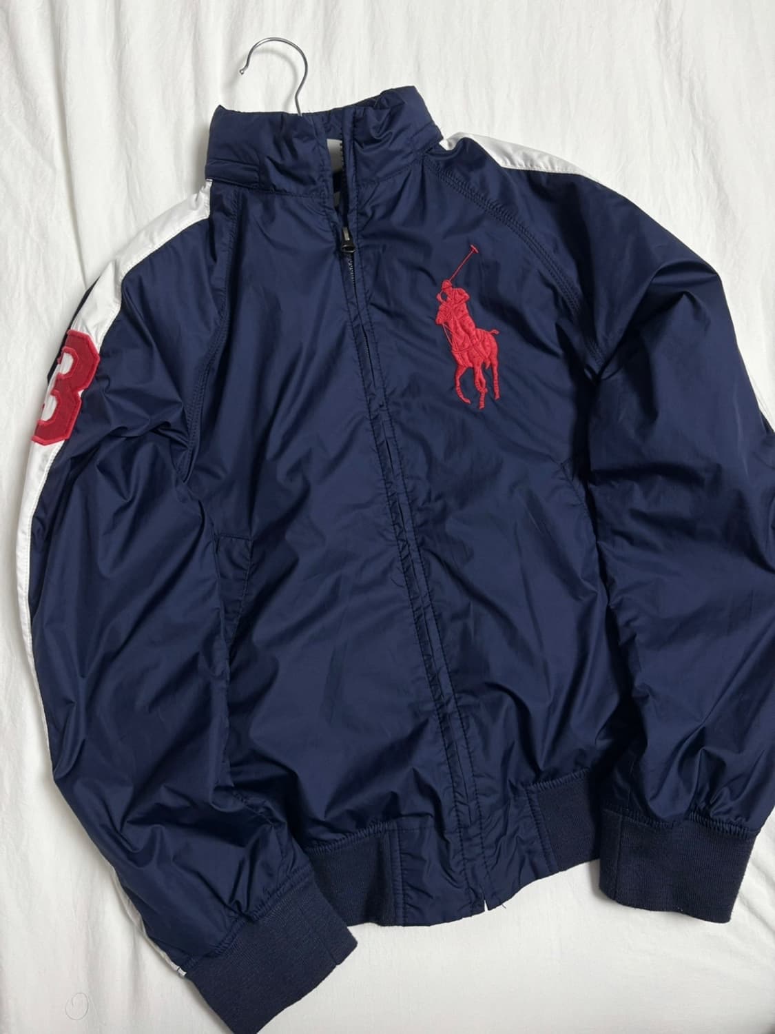 폴로 빅포니 네이비 레드 바람막이 상품이미지2