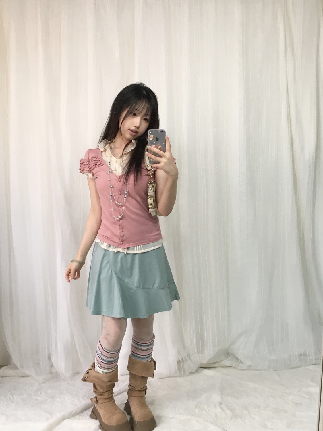 빈티지 핑크 민트 코디세트  상품이미지1