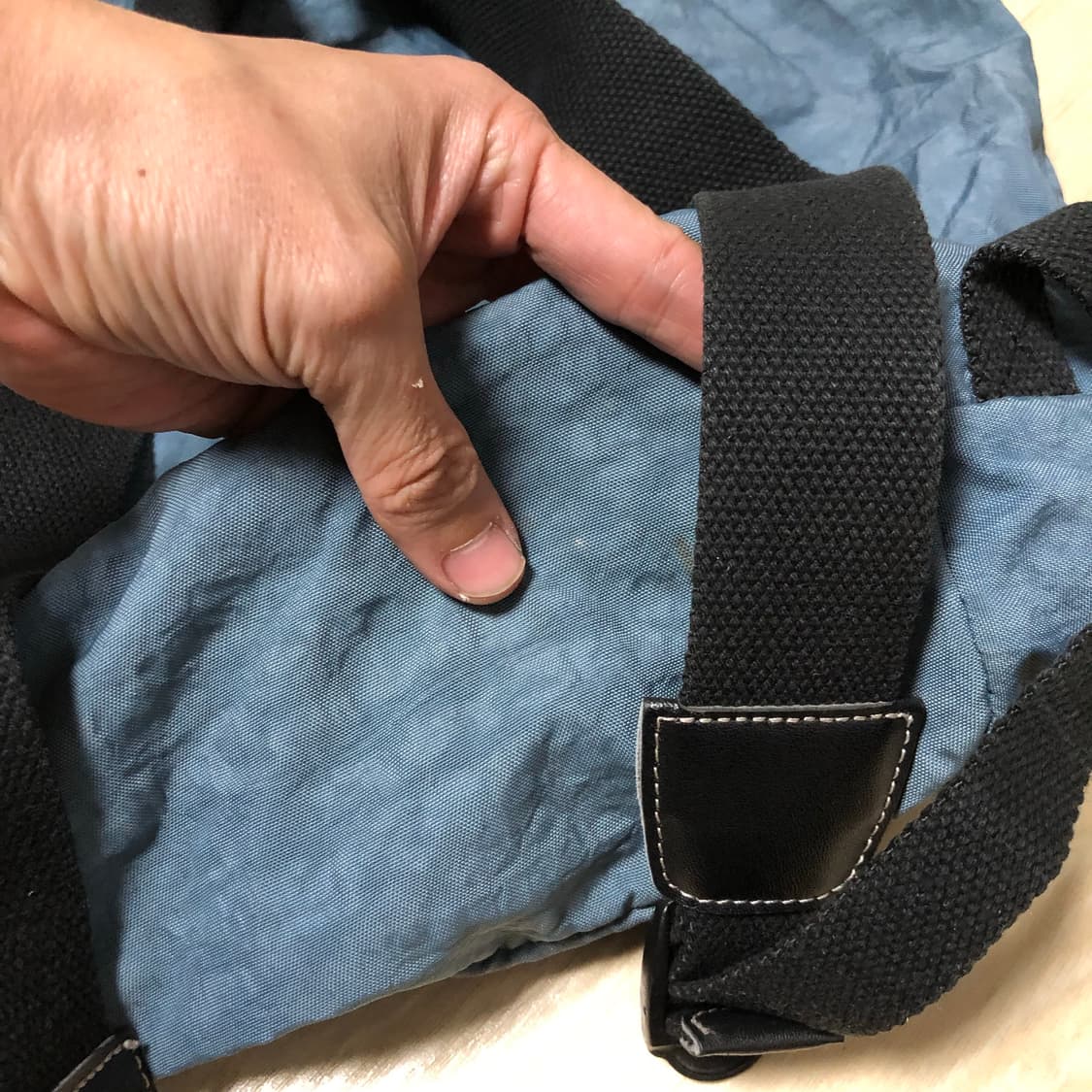 (ONE SIZE) 키플링 Y2K 허니비 복조리 백팩 파스텔 블루 키플링 상품이미지7