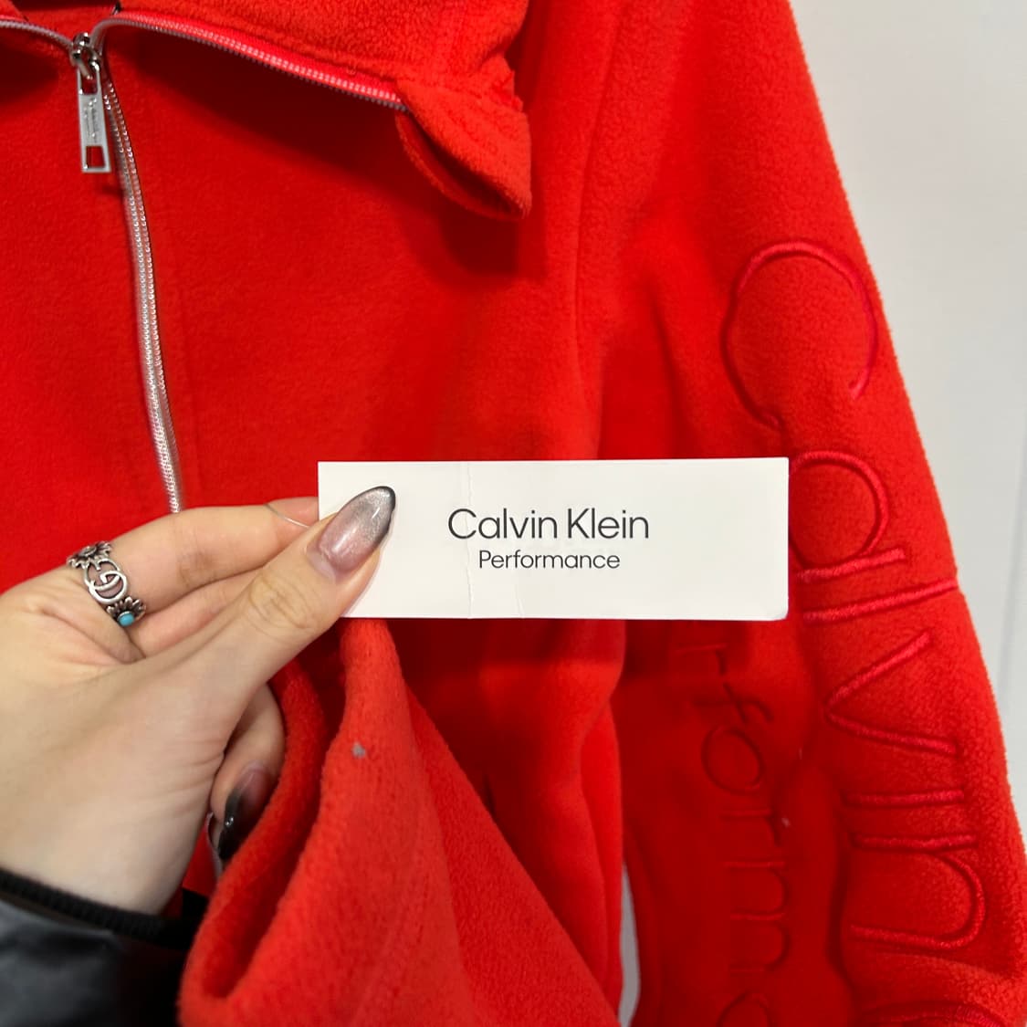 켈빈클라인 퍼포먼스 여성 테크 플리스 자켓 S 새상품 55, 66 상품이미지3