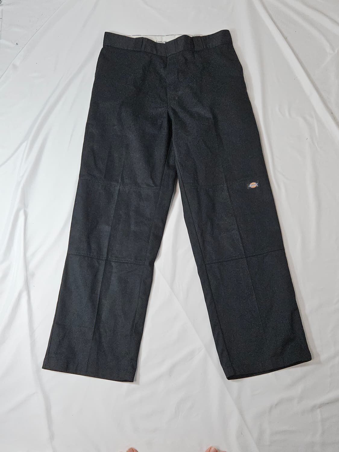 디키즈 루즈핏 더블니 워크팬츠 코튼 치노바지 블랙 34 신형 상품이미지1