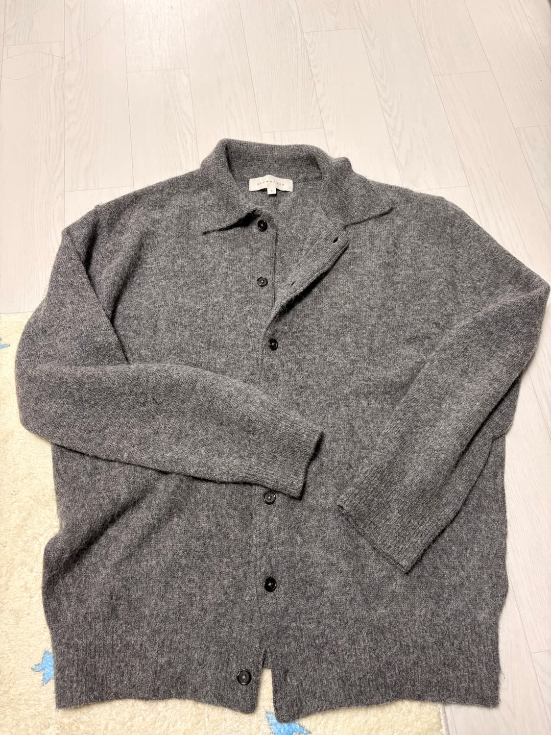 브라운야드 알파카 카라가디건 상품이미지2