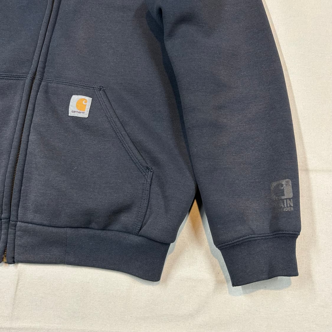 S) 칼하트 레인디펜더 워크웨어 써멀 후드집업 네이비 T82 상품이미지3