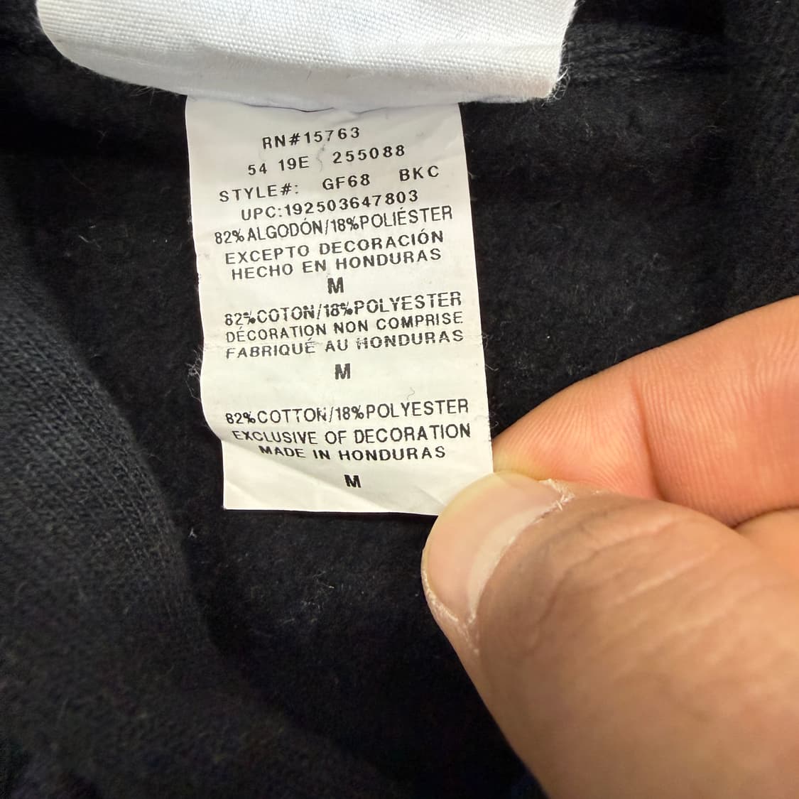 (M)챔피언 Champion 리버스위브 후드티셔츠(블랙) 상품이미지3