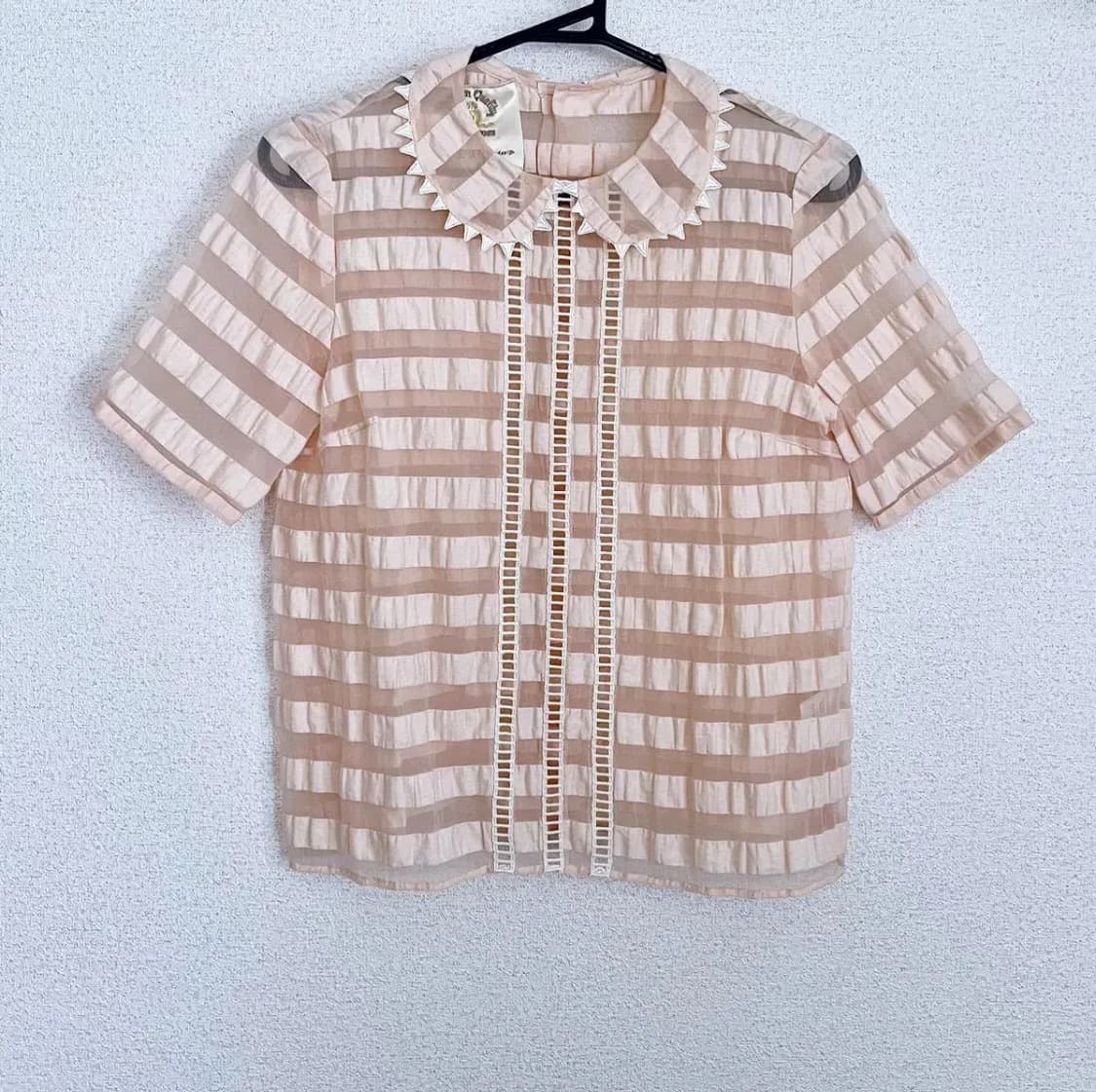 Fig femme 시스루 블라우스 스나계 상품이미지2